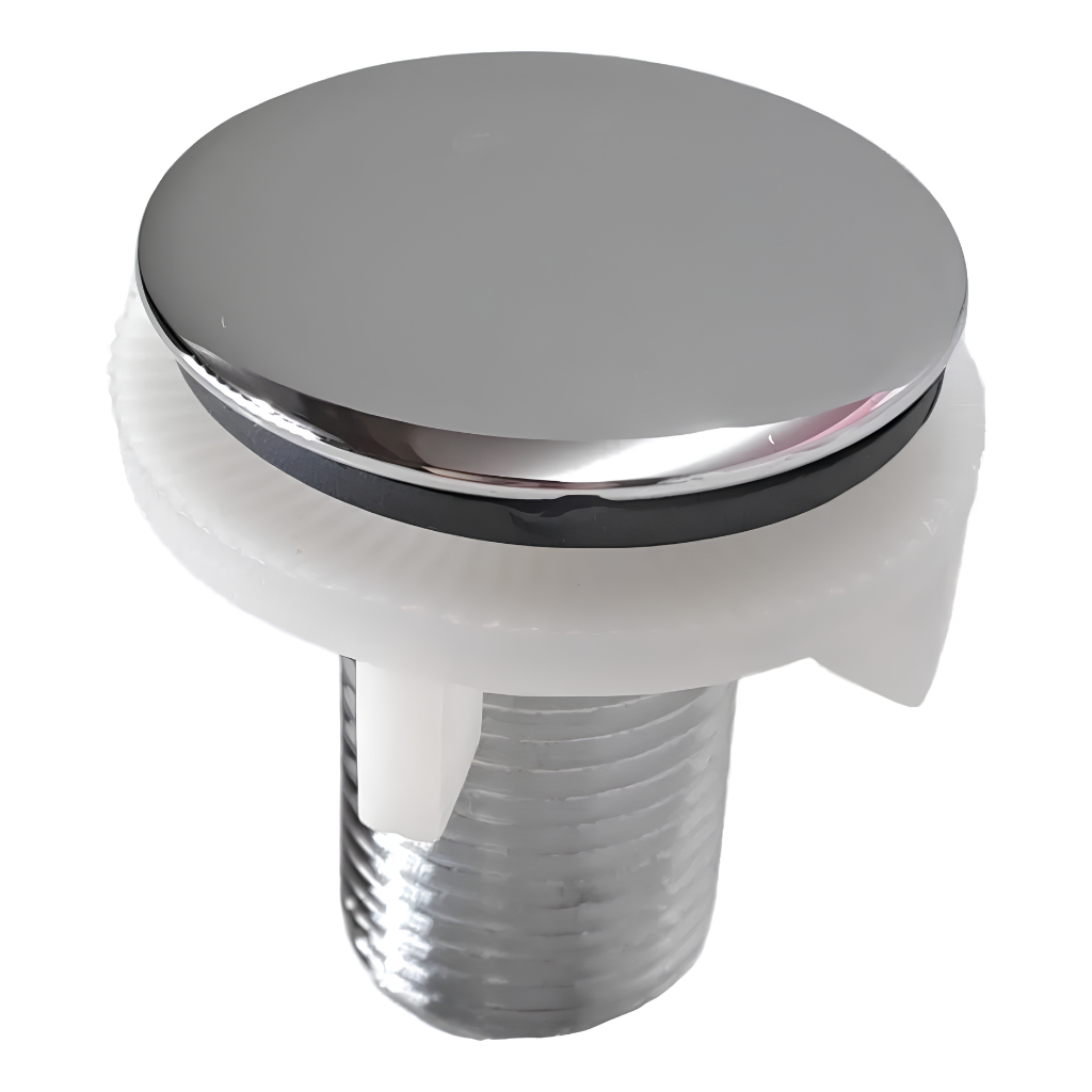 Plug Tapa Furo Pia Lavatório Bidê Cromado/ Preto Abs 1/2 Luxo Promoção