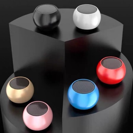 Mini Caixinha De Som De Metal Bluetooth Amplificada de 3W Potente