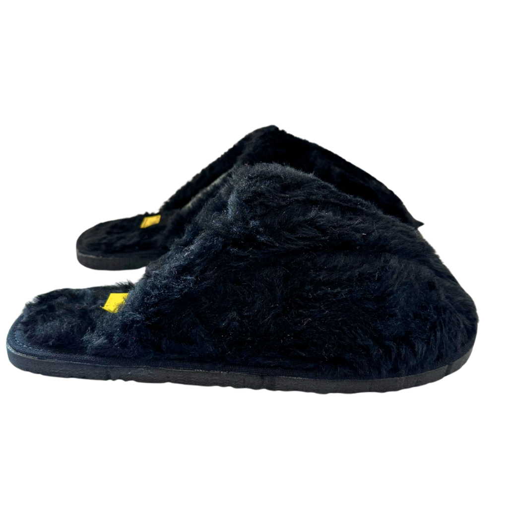 Pantufa Masculina Chinelo Adulto Pelúcia Solado Borracha Top Pantufa Felpuda Chinelo Para Dormir