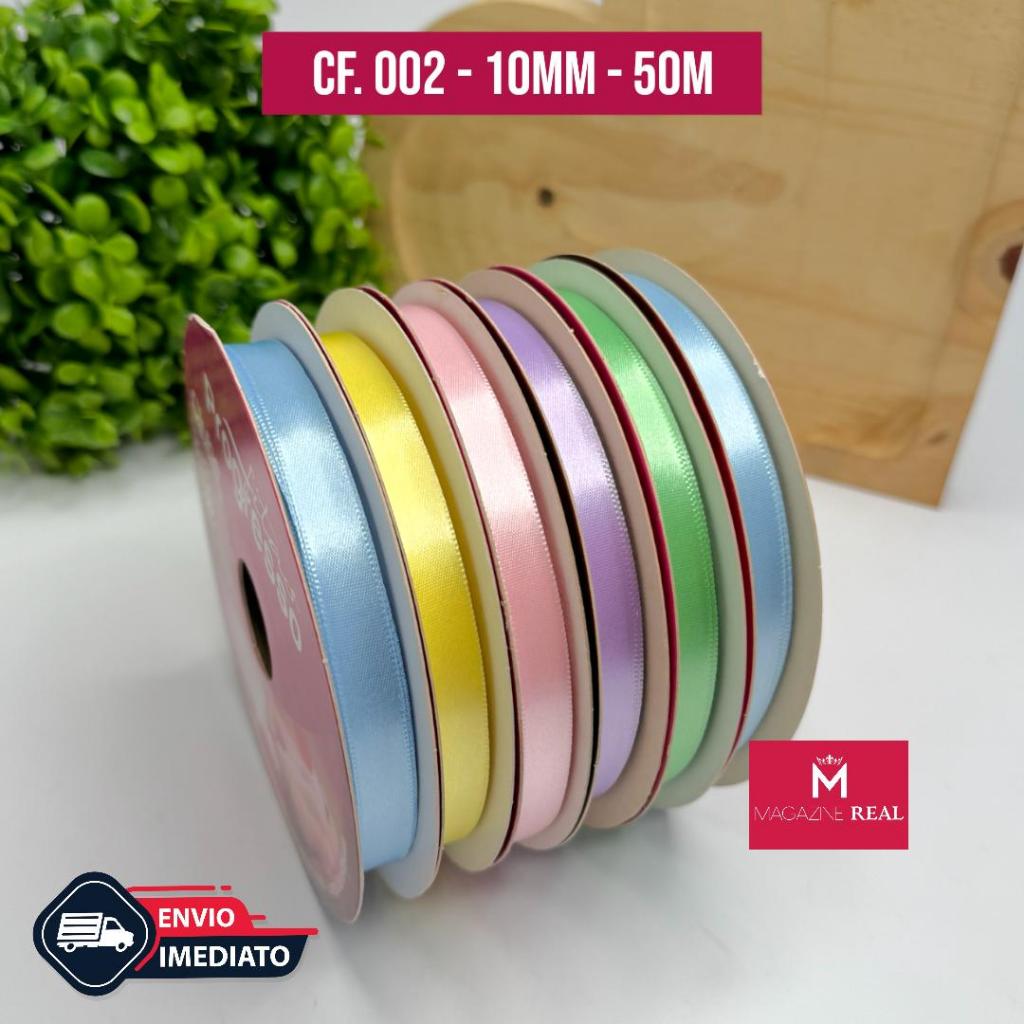 Fita de Cetim Progresso N°2 10mm - 50mts em Oferta na Shopee