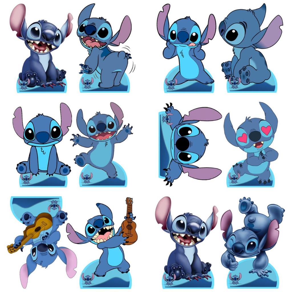 Stitch kit decoração de festa infantil 12 display de 20cm