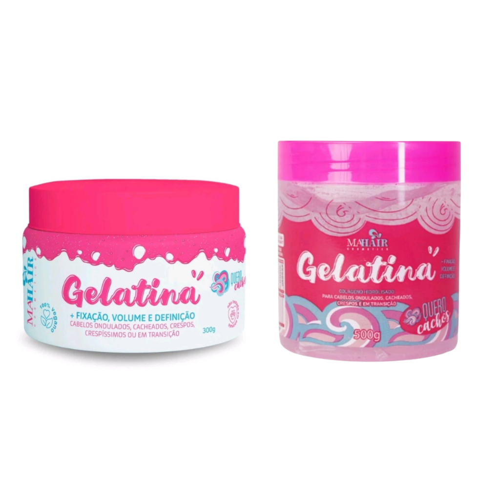 Gelatina Modeladora Quero Cachos Mahair 300g e 500g Promoção!