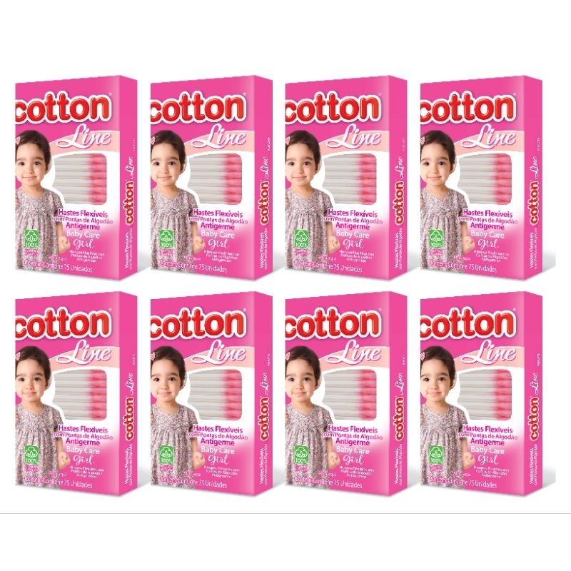 Hastes flexiveis kit com 08 Caixa Com 75 Unidades cada - cotton line