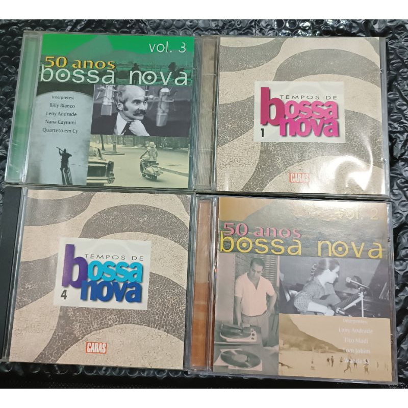 Lote 2 Cds - Vol. 1 e 4 - 50 Anos Bossa Nova - Tom Jobim - Marcos Valle - Edu Lobo e outros