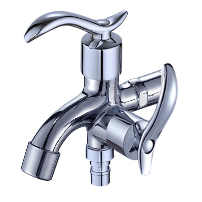 Torneira Luxo 100% Metal Cromado ¼ De Volta Jardim e Tanque Duas Saídas em Oferta na Shopee