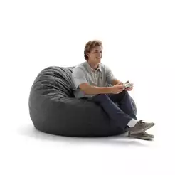 Puff Gigante Redondo Gamer Premium 120x50 Diâmetro do Tecido Suede Sem Enchimento Envio Imediato