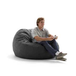 Puff Gigante Redondo Gamer Premium 120x50 Diâmetro do Tecido Suede Sem Enchimento Envio Imediato em Oferta na Shopee