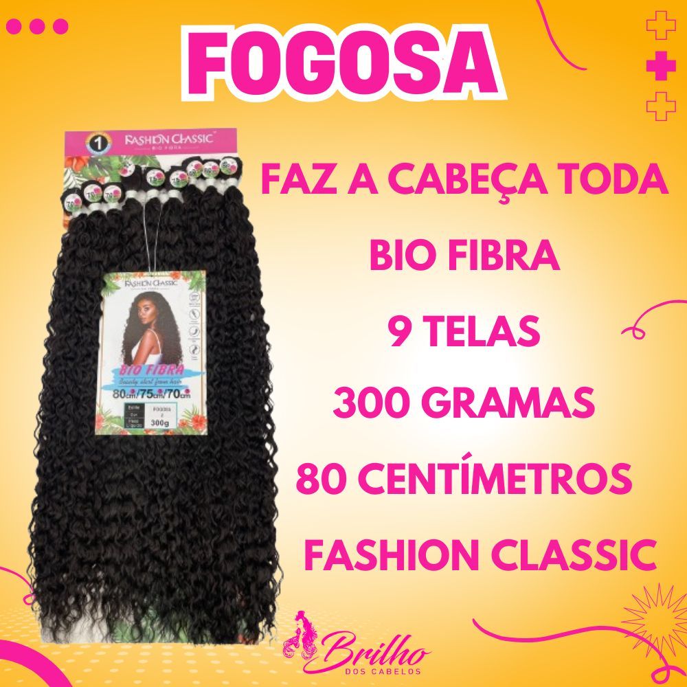 FOGOSA - FASHION CLASSIC - CABELO CACHEADO BIO FIBRA