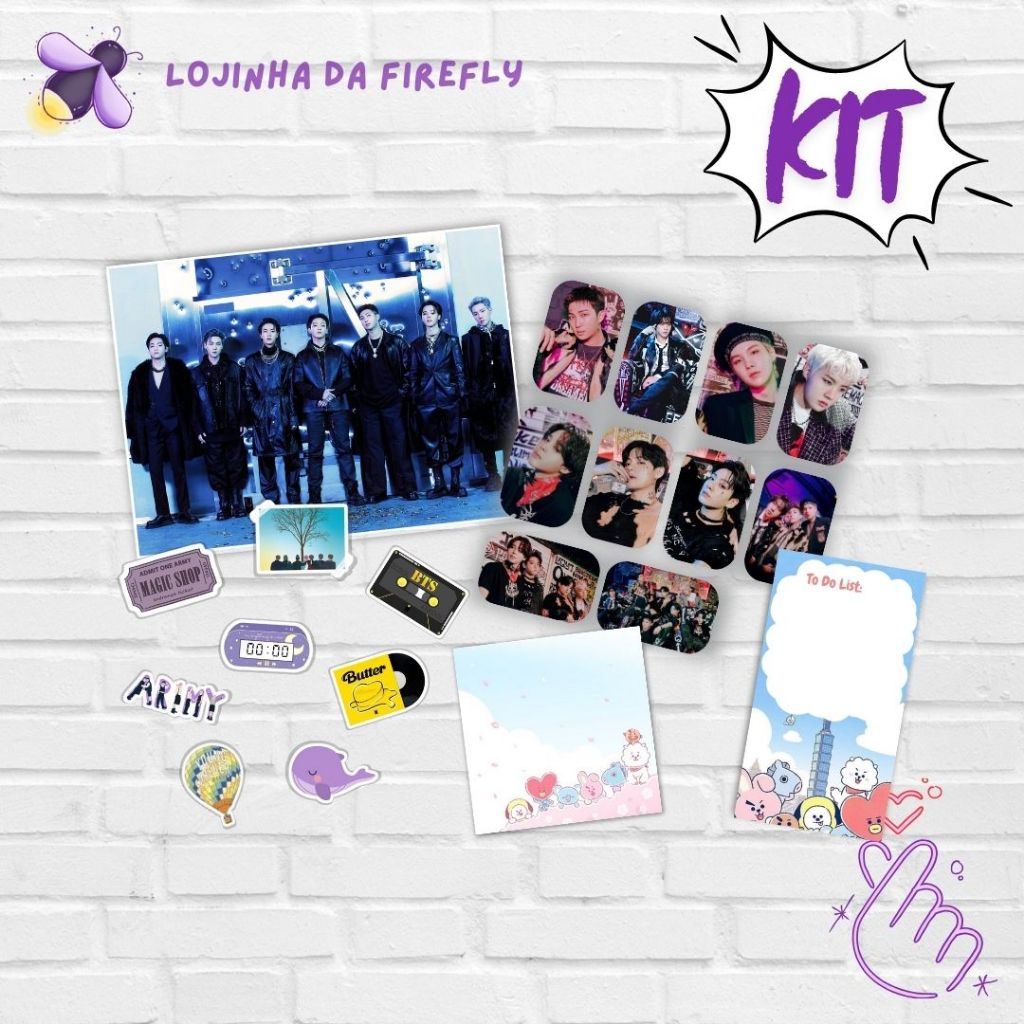 Kit Kpop BTS/Jungkook/RM/Jimin/V/Jhope/Jin/Suga | kit kpop