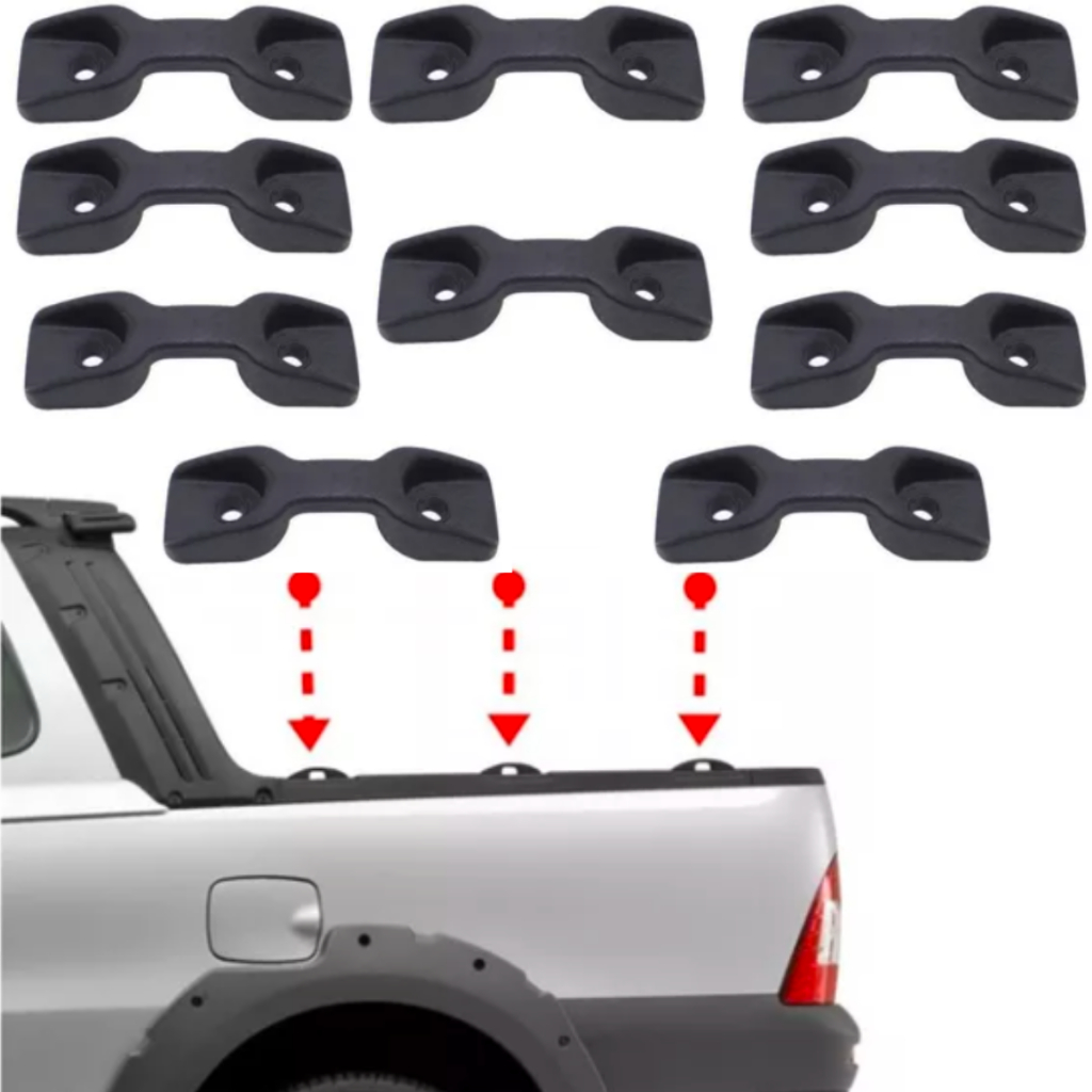 10 Ganchos da Caçamba Carroceria Amarração  FIAT  STRADA  e  TORO em Oferta na Shopee