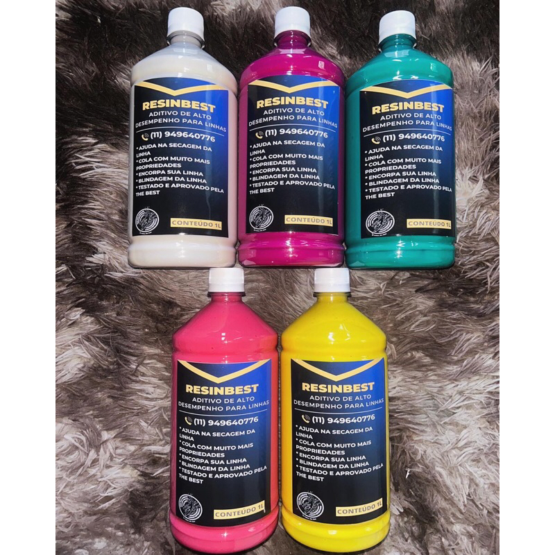 Resina Acrílica para linha 1.1KG - Aditivo de alto desempenho. (COLA RESINADA 2 em 1) em Oferta na Shopee