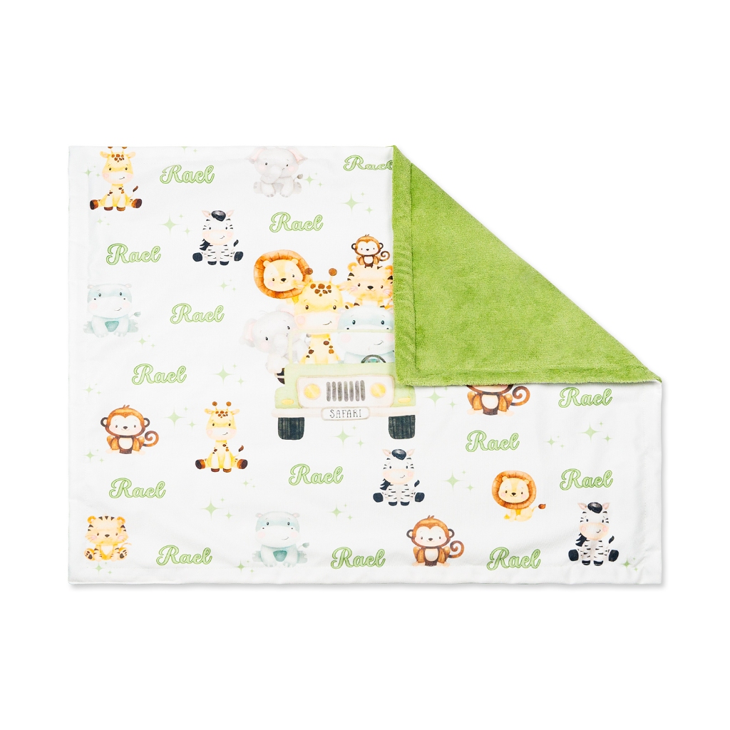 mantinha para bebe com nome/ personalizada