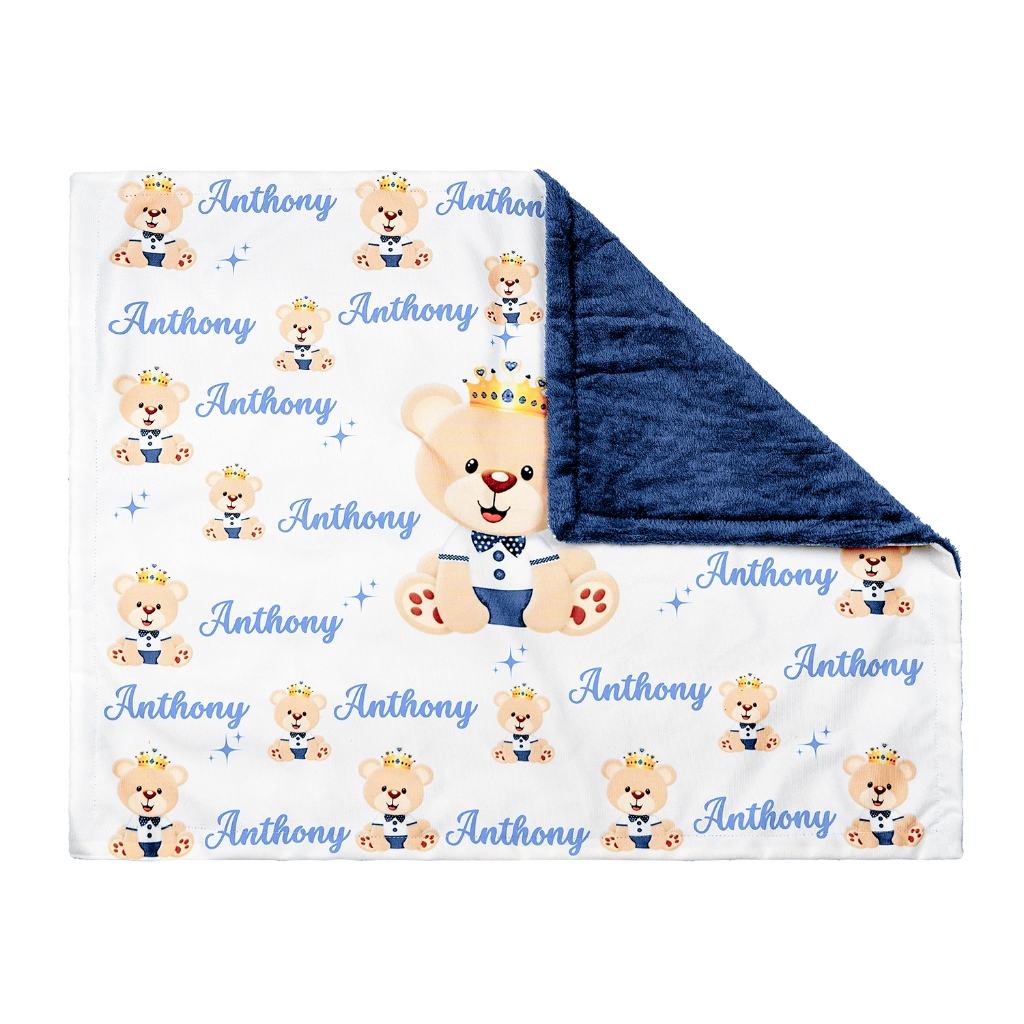 mantinha de bebe personalizada com nome e personagem lindas Envio Já em Oferta na Shopee