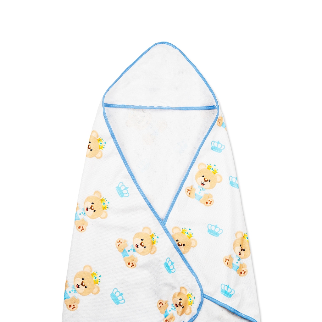 Toalha de banho com capuz estampada bichinho bebê infantil