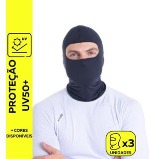 KIT 3 Balaclavas Touca Ninja Gorro Térmico Motoqueiro Proteção Solar UV50+ Snugg em Oferta na Shopee