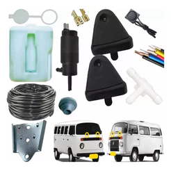 Kit Reservatorio Bombinha Eletrica Agua Limpador Kombi
