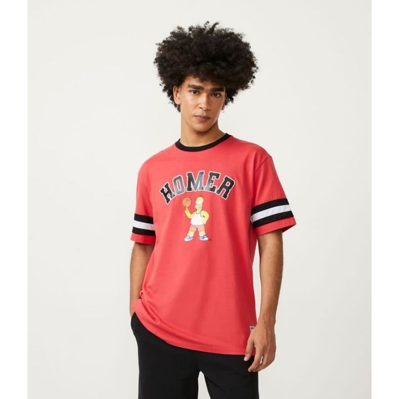 Camiseta manga curta Homer Simpson Basketball Renner