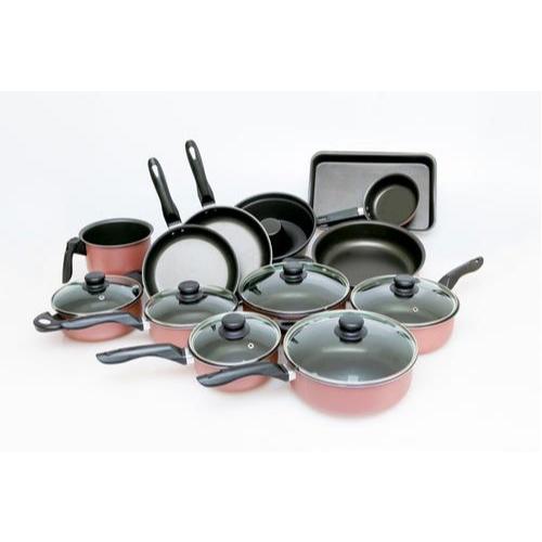 Conjunto Panelas 13 Peças Teflon Antiaderente Tampa De Vidro