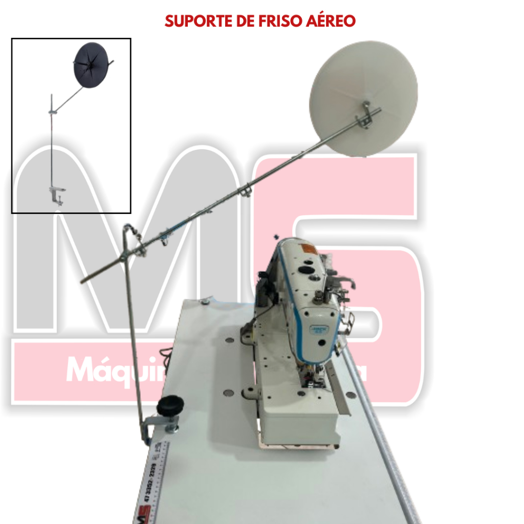 Suporte de Viés Friso Aéreo Por Cima Rolo por Cima Galoneira Overlock Costura