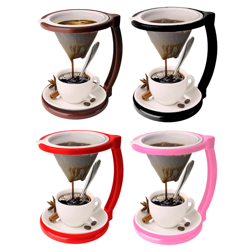 Conjunto Para Café Suporte E Filtro Prático Desmontável