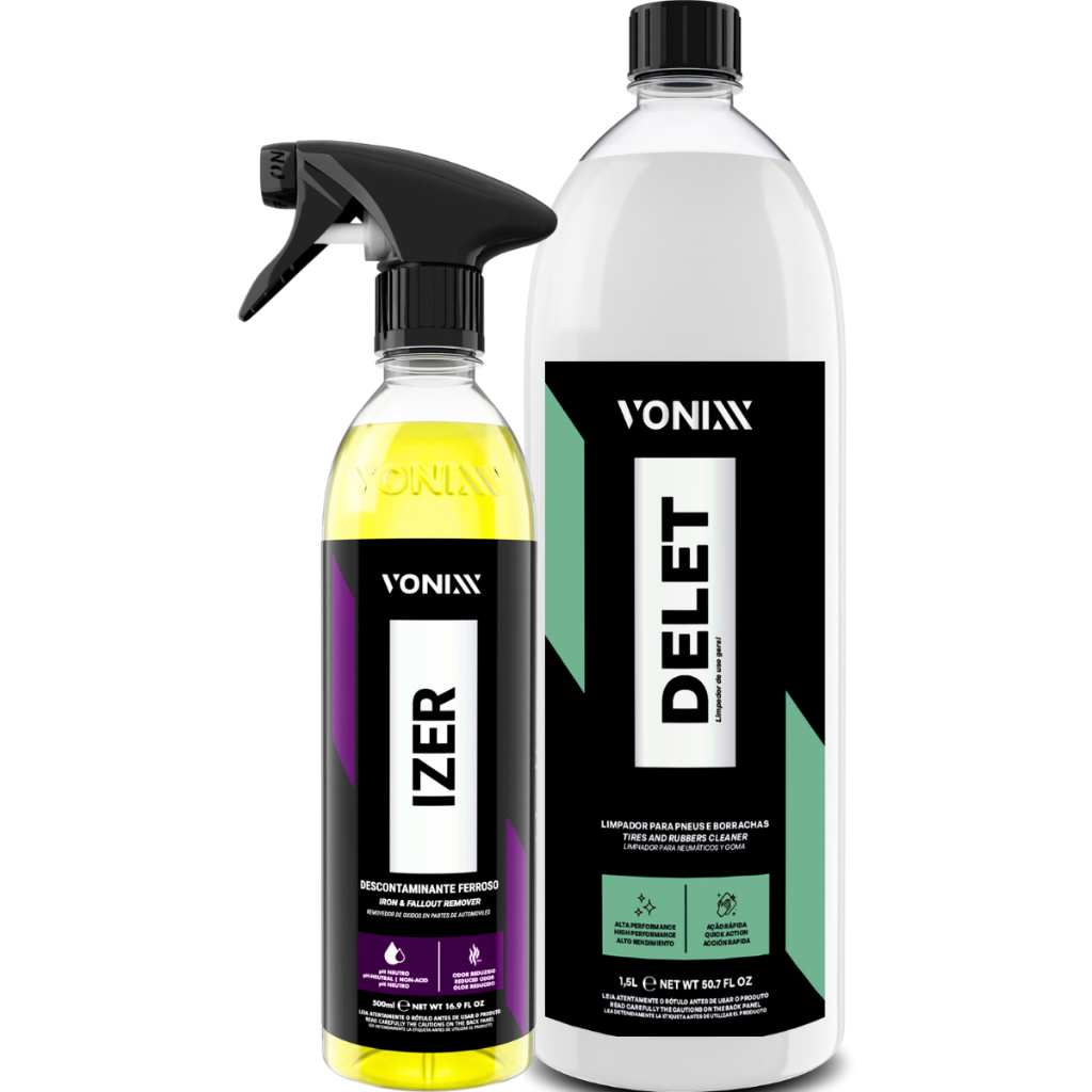 Limpador Pneus Borrachas Plástico Delet 1,5L Izer 500ml - Spare Parts and Accessories for Vehicles