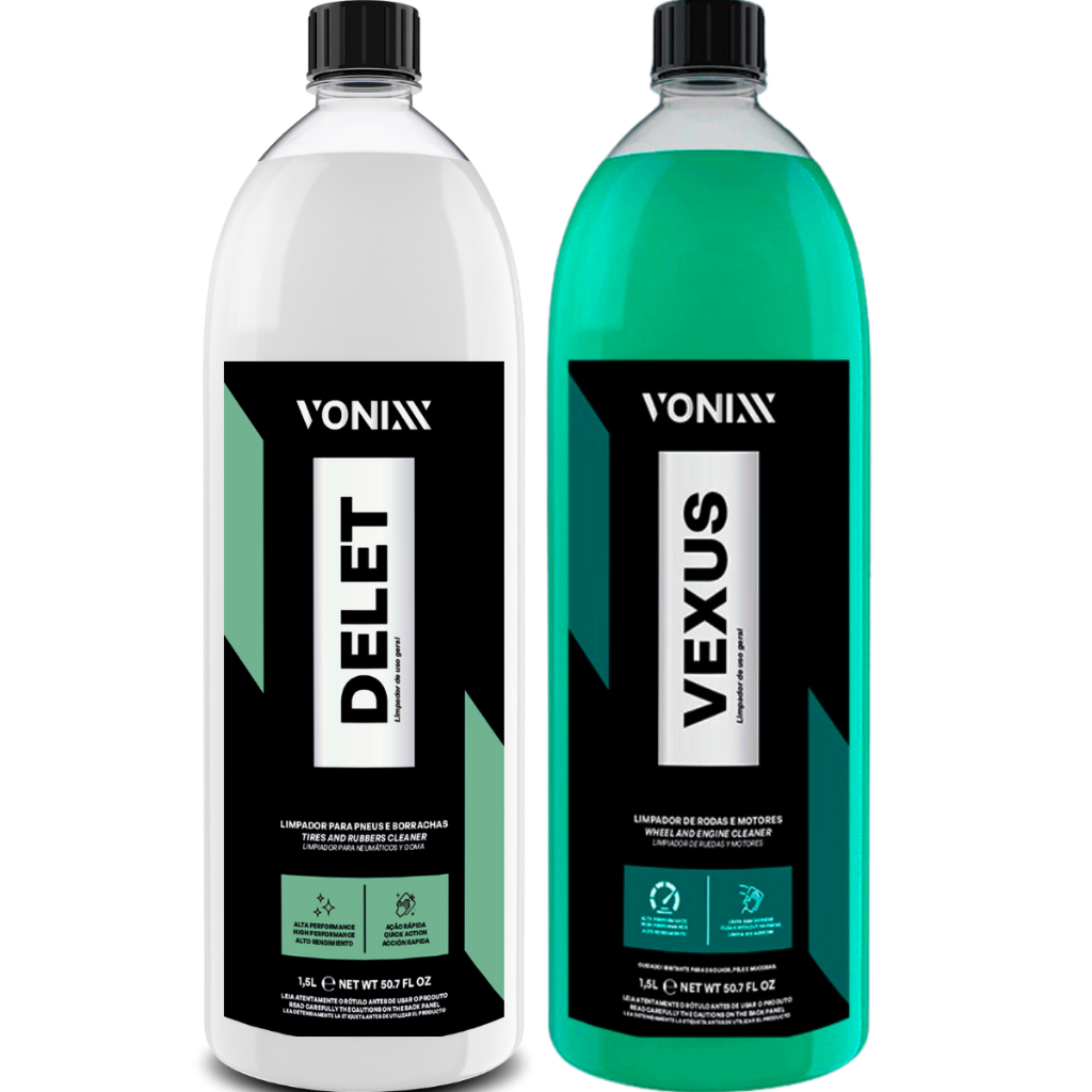 Kit Limpador Pneu E Borracha Delet 1,5L Vexus 1,5L Vonixx