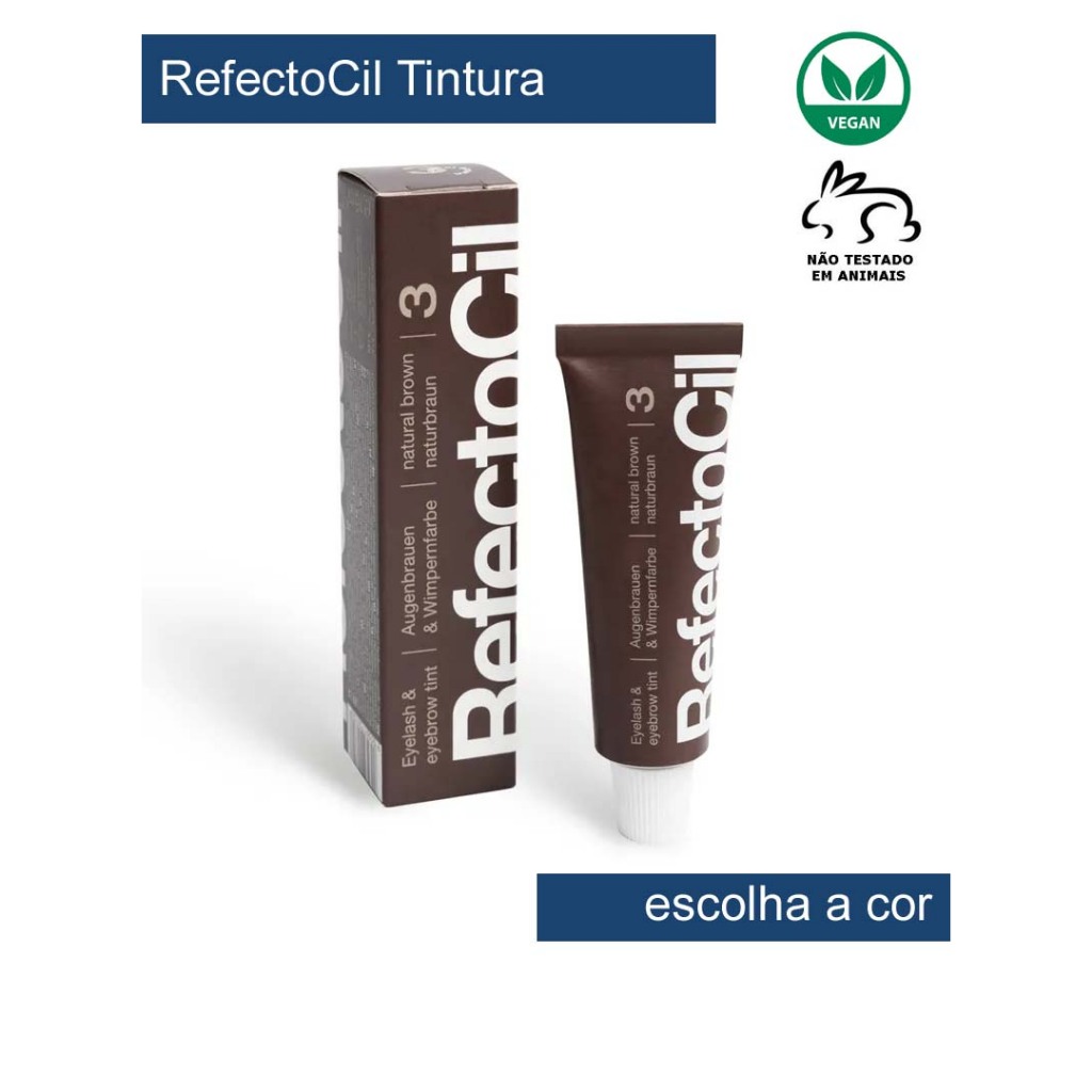 Tinta Refectocil Sobrancelhas Cilios Tintura Para Pintar Barba Bigode Brow em Oferta na Shopee