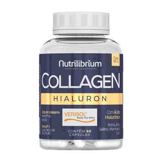 Colágeno Verisol Hidrolisado Ácido Hialurônico Biotina Zinco Vitaminas 90 Caps - Nutrilibrium em Oferta na Shopee