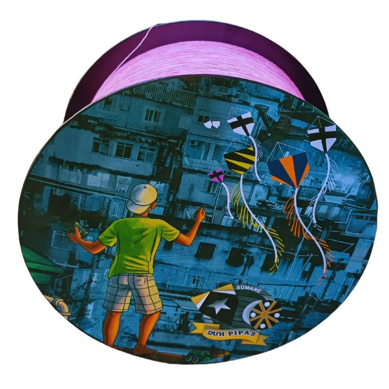 Carretilha de Pipa com Linha Adesivada - Lançamento