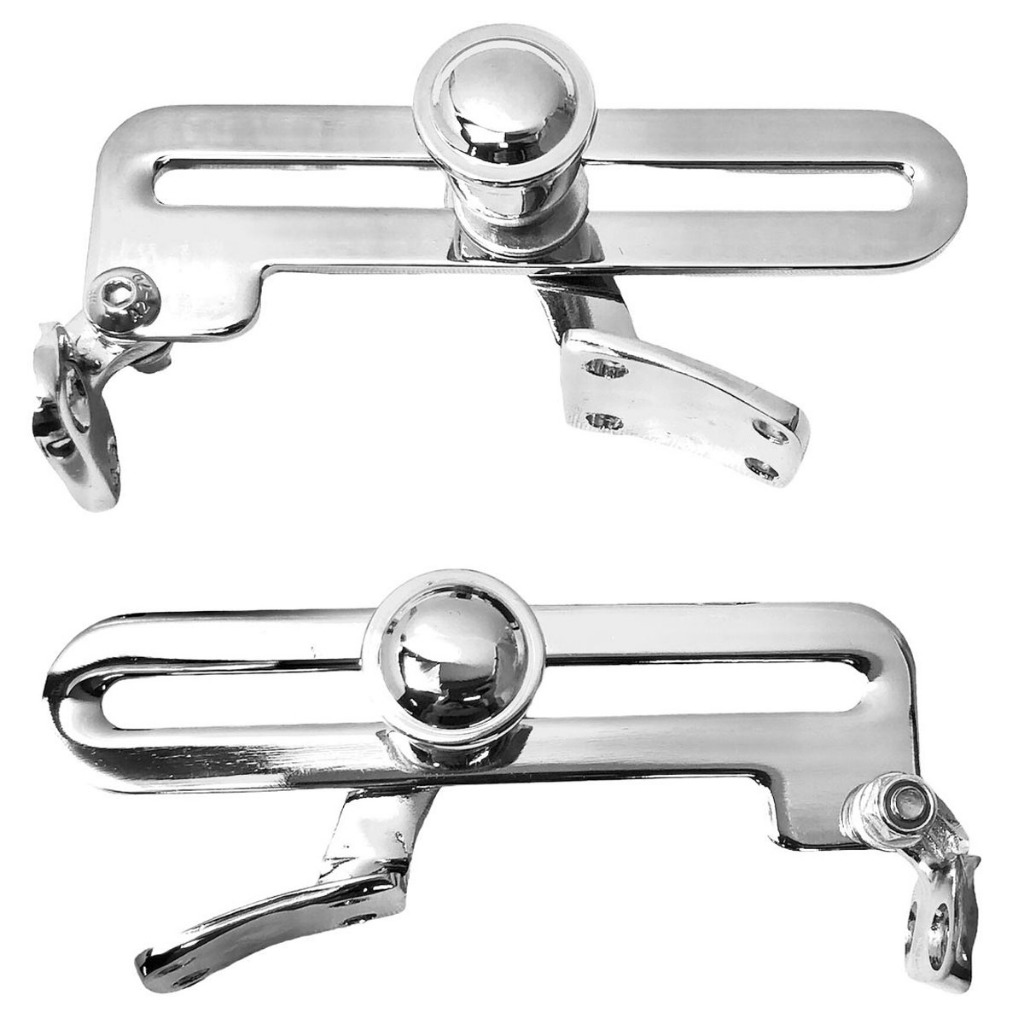 Trinco Extensor Janela Basculante Fusca Botão Cromado 11,5cm