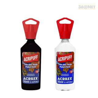 TINTA DE TECIDO EXPANSIVA ACRIPUFF RELEVO 3D ACRILEX 35ML em Oferta na Shopee