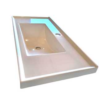 Pia de Banheiro Cuba Pia Lavabo Pia para banheiro pia para banheiro pequeno Pia de banheiro pequena 60 e 40 centímetros em Oferta na Shopee