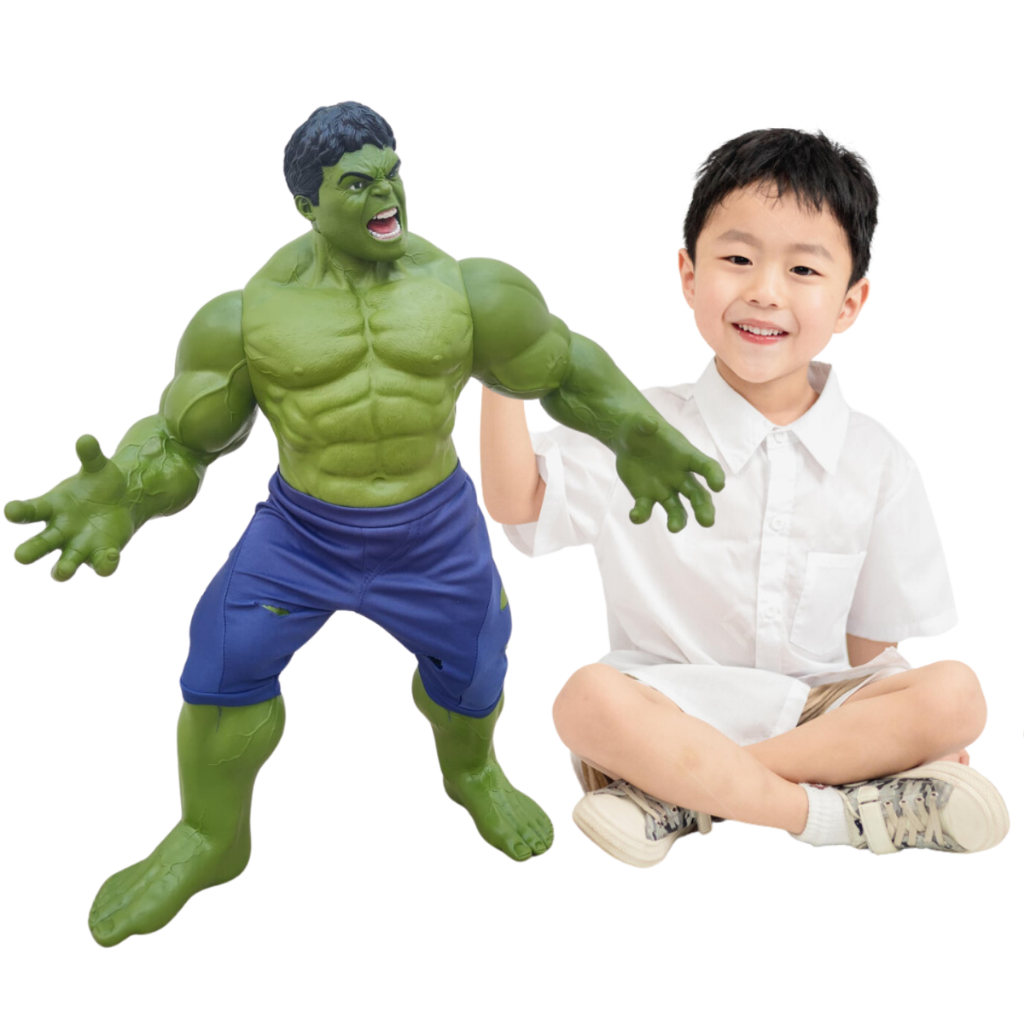 Boneco Hulk Gigante ORIGINAL 55 cm LICENCIADO Articulado Mimo Toys Realista Marvel Avenge…