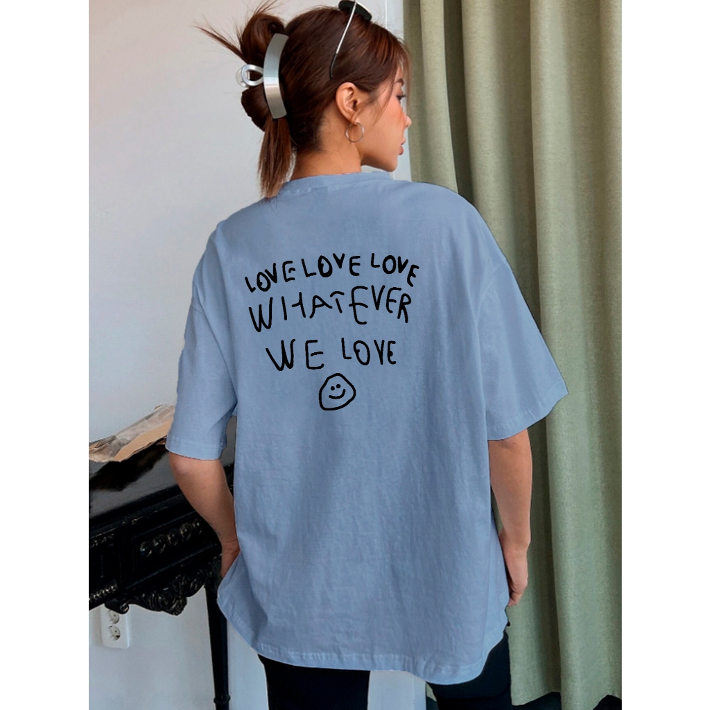 Camiseta Oversized Feminina Manga Curta T Shirt Unissex Streetwear Academia Aesthetic Camisa Person