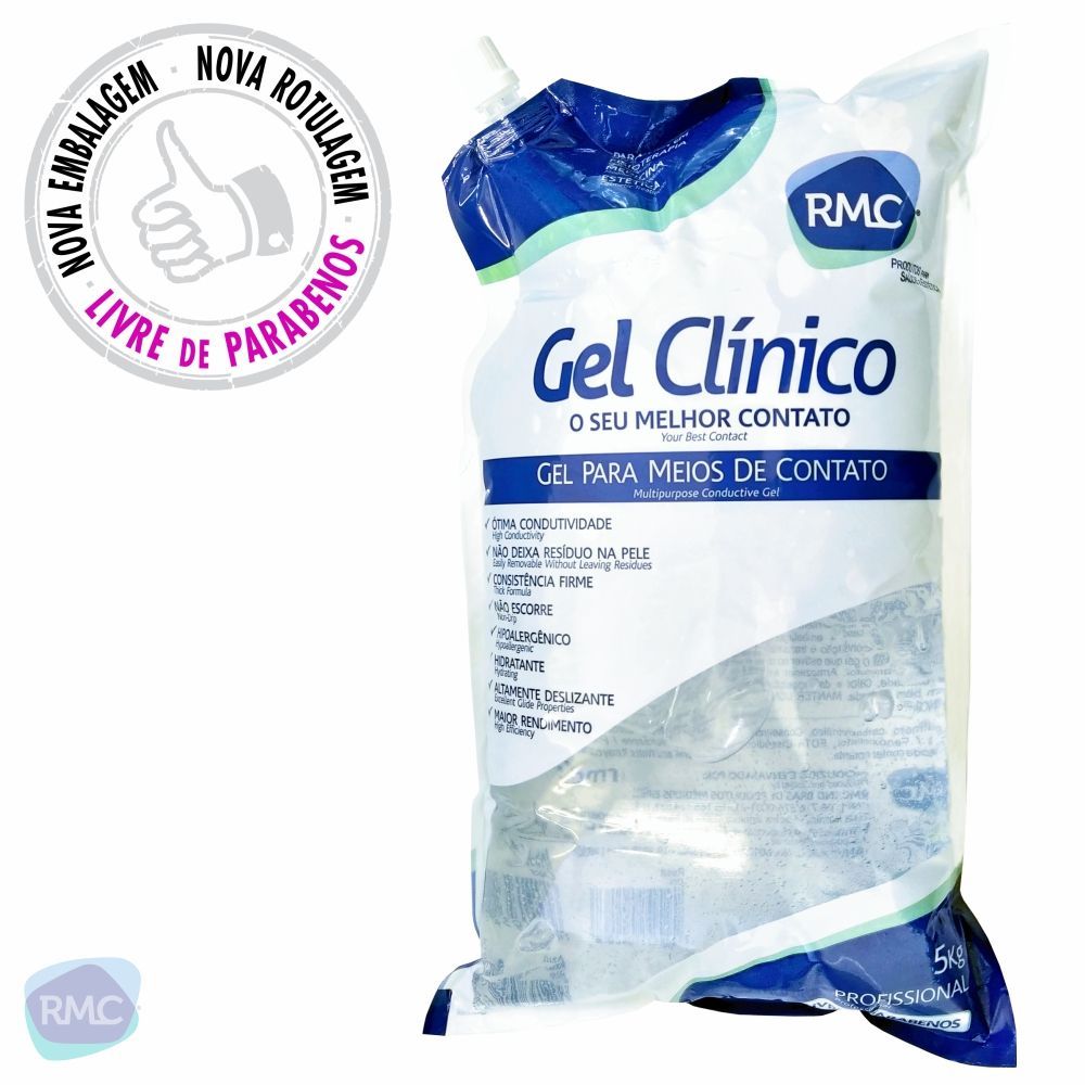 Gel Contato Clínico Ultrassom Incolor RMC em Oferta na Shopee