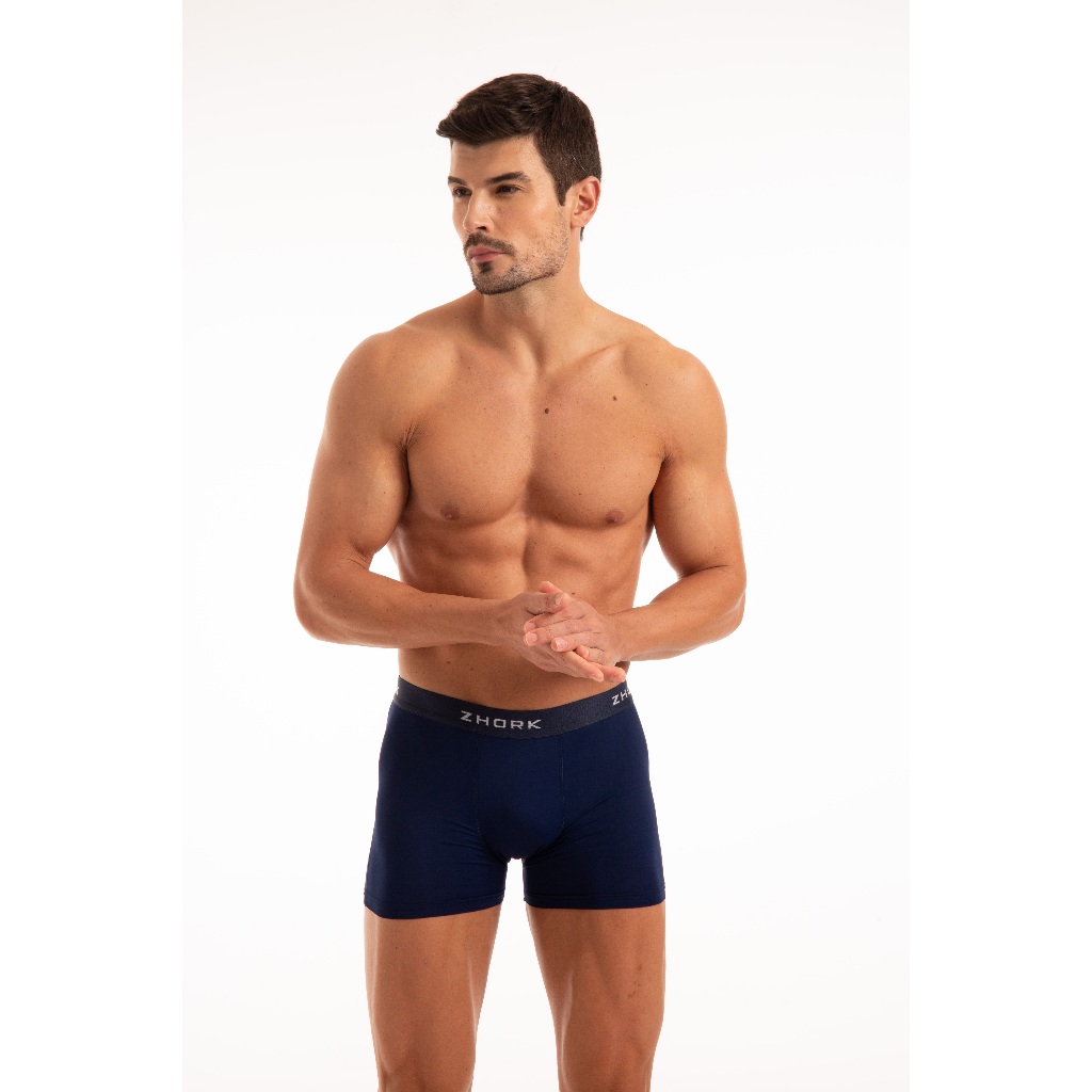 Kit Com 6 Cuecas Boxer Masculina Microfibra Original