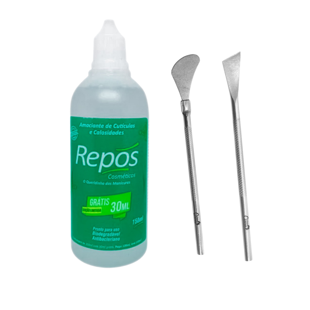 Kit Spa dos Pés Repos Amaciante 150ml + Espatula 222 + 483