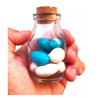 70 Frascos De Vidro 60ml Garrafinha Potinho Sais C/ Rolha em Oferta na Shopee