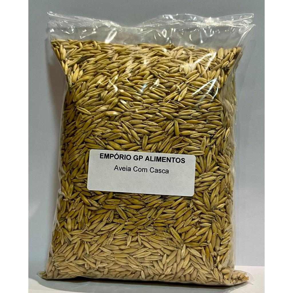 Aveia Com Casca -1kg em Oferta na Shopee