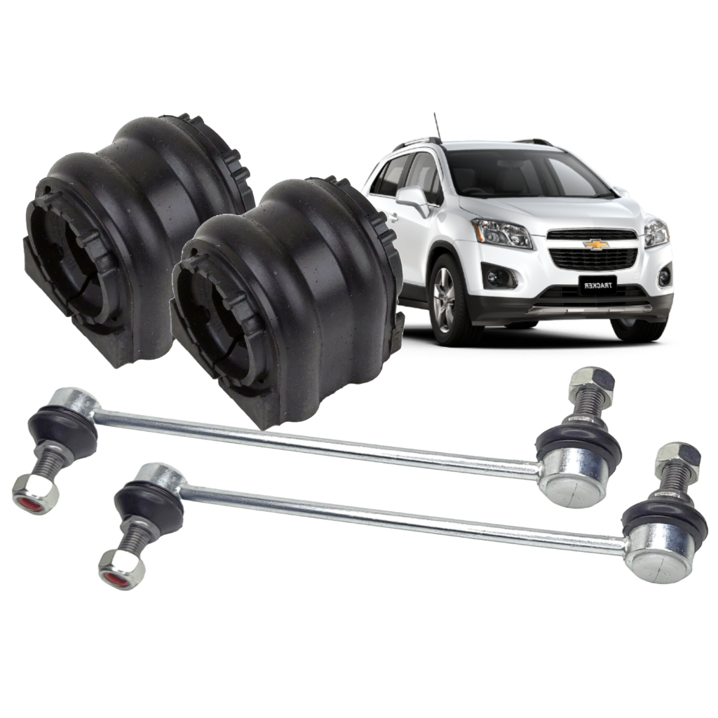 Kit reparo Buchas e Bieletas da barra estabilizadora dianteira Tracker 2014 2015 2016 2017 2018 2019