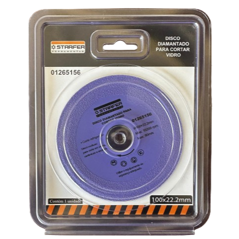 Disco Diamantado Starfer Para Corte de Vidro 100x22mm
