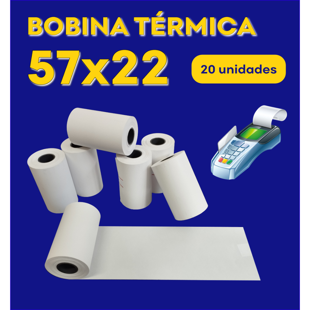 Bobina Térmica 57x22: Onde Comprar | BuscaProdutos