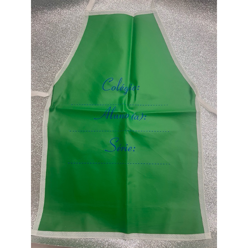 AVENTAL ESCOLAR INFANTIL COLORIDO em Oferta na Shopee