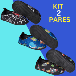 Kit 02 Pares Sapatilha Nautica Infantil Menino Fleca Way Unisola Calce Fácil - 17 ao 32 em Oferta na Shopee