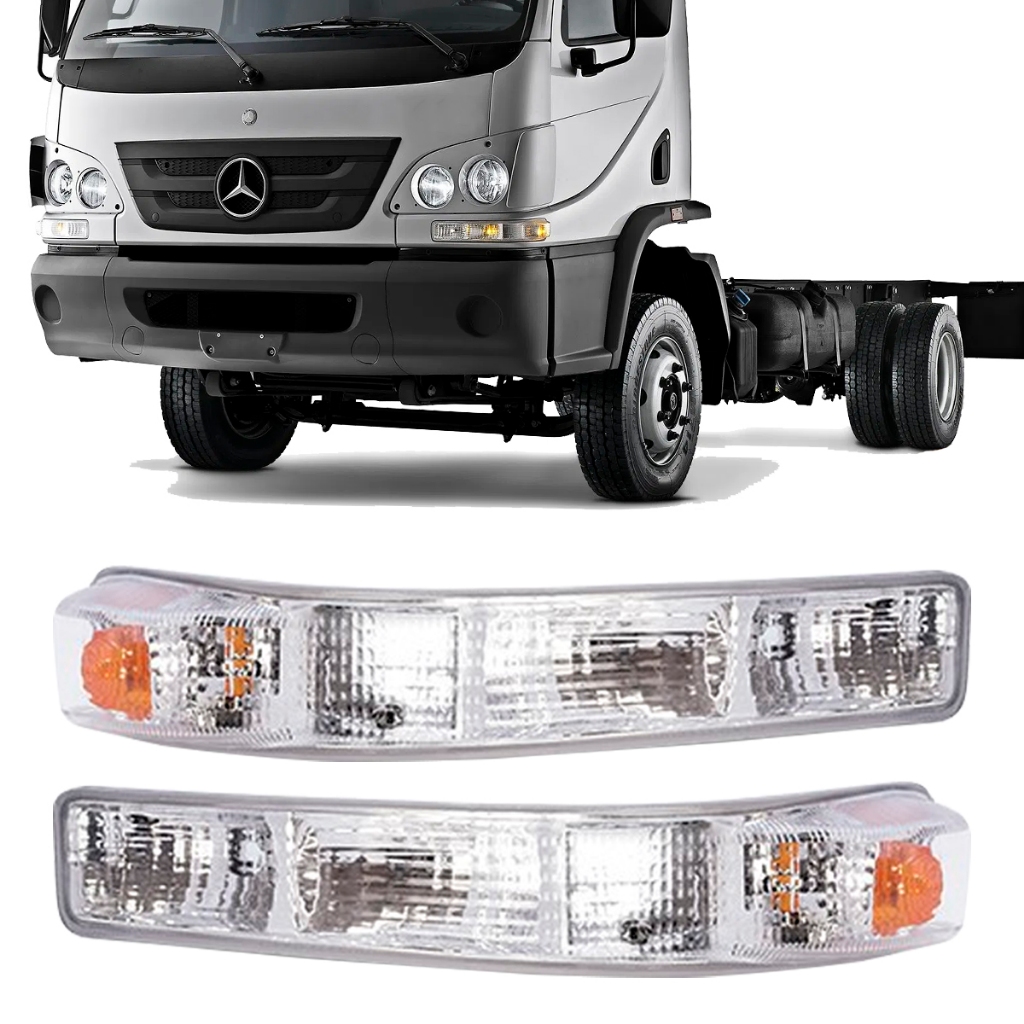 LANTERNA DIANTEIRA MB ACCELO 715 815 915 1016 CRISTAL 2003 EM DIANTE em Oferta na Shopee