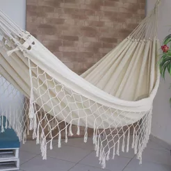 Rede Dormir Descanso Balanco Casal Tambaba Life Reforcada 4,30 X 1,50 M 100% Algodao
