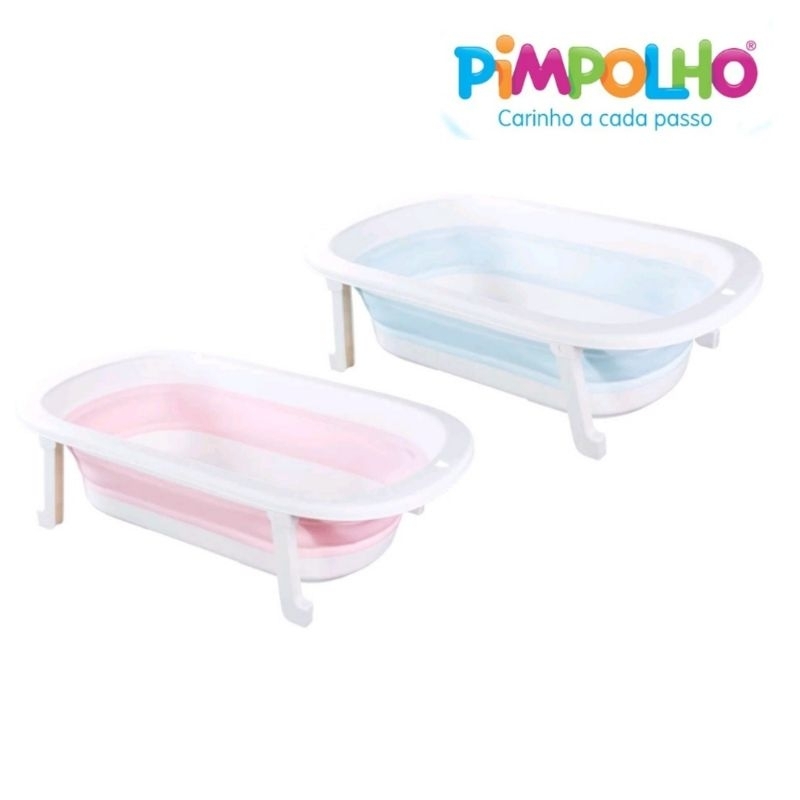 Banheira Bebê silicone retrátil dobrável Pimpolho 33lts