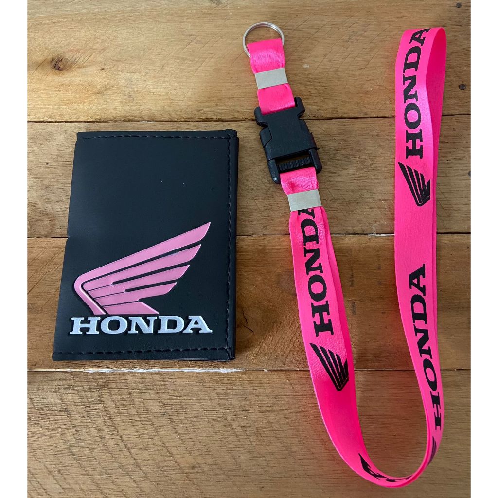 Kit Porta Documentos + Chaveiro Cordão Rosa em Oferta na Shopee