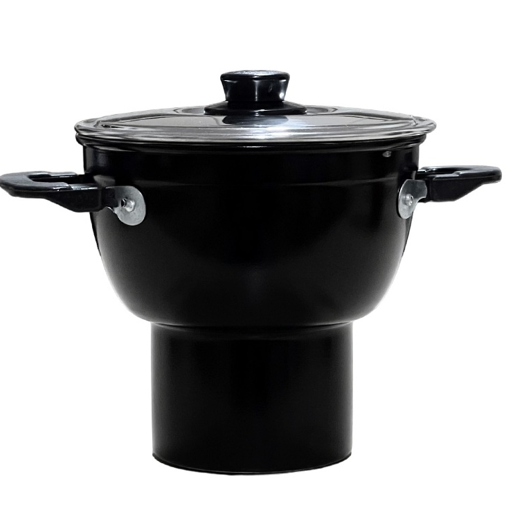 Cuscuzeiro Preto Nº14 Nordestino em Alumínio Diversas Cores Cuscuz / Legumes a Vapor