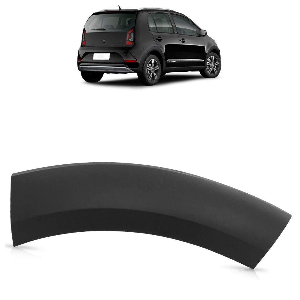 Moldura Paralama Traseiro Cross Up! 2018 2019 2020 2021 Preto Texturizado